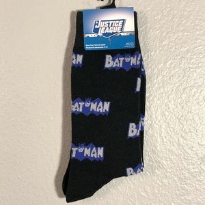 Justice League Batman Black & Blue Crew Socks